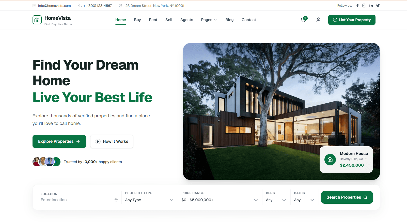 HomeVista Real Estate
